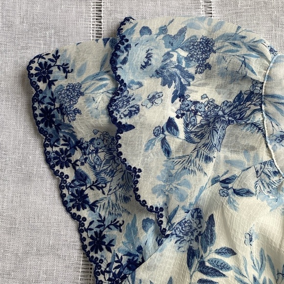 By The River peasant blouse with ruffled sleeves. - Picture 3 of 11